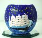 Preview: Leuchtglas Nr. 109472, Künstlermotiv Schiffe, Pamir blau, Windlicht