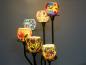 Preview: Lampe Leuchtglas Standleuchter Tropic Flower, 6armig