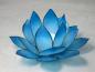 Mobile Preview: Lotuslicht, Lotusblüte als Teelichthalter, Farbe blau, Windlicht