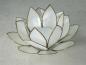 Preview: Lotuslicht, Lotusblüte als Teelichthalter, Farbe weiß, Nr. 1, Windlicht