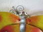 Preview: Wanddekoration Schmetterling, gelb-orange, 5029, Medusa Metallfigur