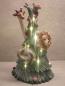 Preview: Weihnachtsbaum mit Tieren und mit Led Beleuchtung, Höhe 31,5 cm