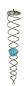 Preview: Kristallwirbel Glaskristall aqua, Höhe 30 cm, Wagner Life Design