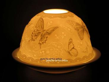 Starlight Windlicht Nr. 261, Schmetterling, Porzellanwindlicht