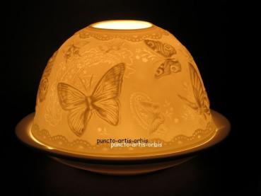 Starlight Windlicht Nr. 261, Schmetterling, Porzellanwindlicht