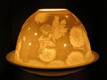 Starlight Windlicht Nr. 432, Feenkinder, Porzellan Windlicht