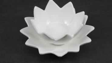 Teelicht Schale Lily 13 cm, glasiert