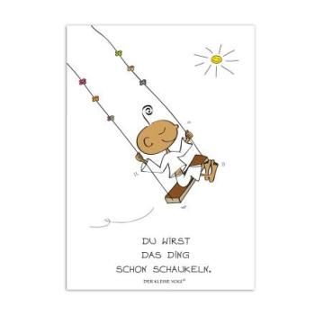 Postkarte Schaukeln, Der kleine Yogi®