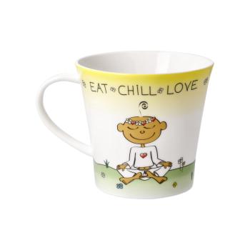 Tasse, Kaffeetasse "Eat Chill Love", Der kleine Yogi®