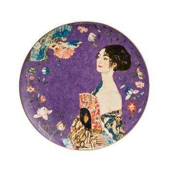 Goebel Porzellan, Dame mit Fächer, Wandteller, Gustav Klimt