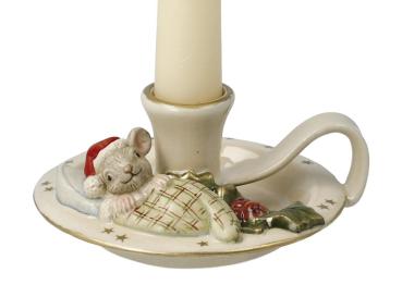 Kerzenhalter Maus, Weihnachtsboten, Goebel Porzellan