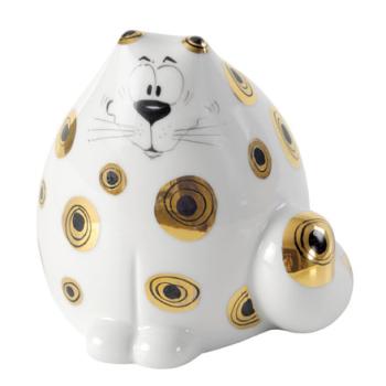 Spardose Sparkater Leo, Adam und Ziege, Goebel Porzellan