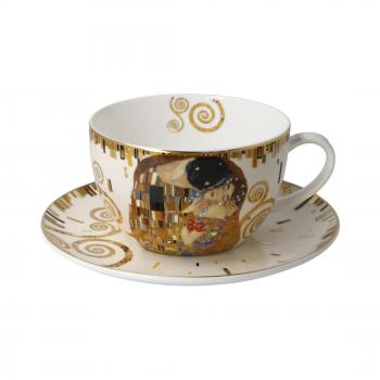 Der Kuss, Tee- und Cappuccinotasse, creme, Gustav Klimt