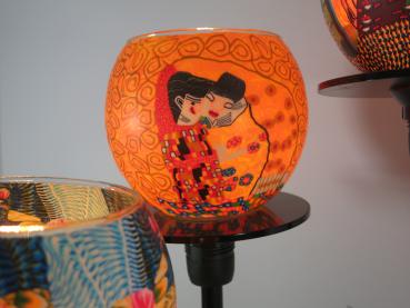 Lampe Leuchtglas Standleuchter berühmte Künstler, 6armig