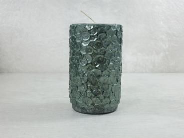 Kerze Safe Candle, Malia A, Stumpenkerze, Farbe tannengrün, Größe 110/65 mm, Kerzen Wenzel