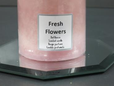 Duftkerze TREND Safe Candle, Duft Fresh Flowers, Farbe antikrosa, Kerzen Wenzel