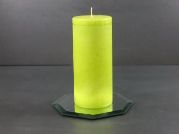 Duftkerze TREND Safe Candle, Duft Lemongrass, Farbe limone, Kerzen Wenzel