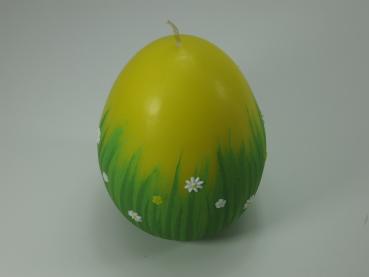 Ei Kerze Gr. 4, Osterkerze, Nature, Farbe zitrone, Kerzen Wenzel