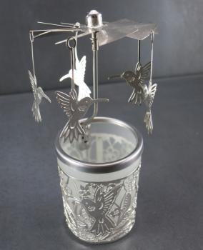 Glas Karussell Flowerbird