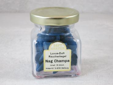Räucherkegel (35) - Nag Champa (blau)