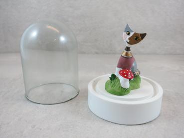 Goebel Porzellan Mini Katzen im Glasdom, 4er Set, Rosina Wachtmeister