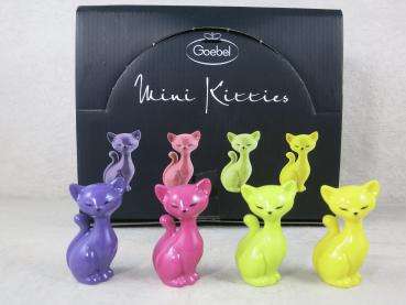Mini Kitties buntes Set 4 tlg., Kitty de luxe*, Goebel Porzellan