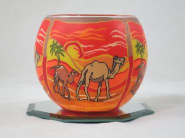 Leuchtglas Camels, 21119, Kerzenfarm Hahn