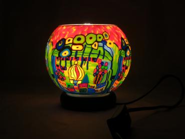 Lampe, Leuchtglas elektrisch, LED, X Large Nr. 292, Künstlermotiv, Hellmann