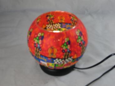 Preview: Lampe, Leuchtglas elektrisch, LED, X Large Nr. 290, Künstlermotiv rot