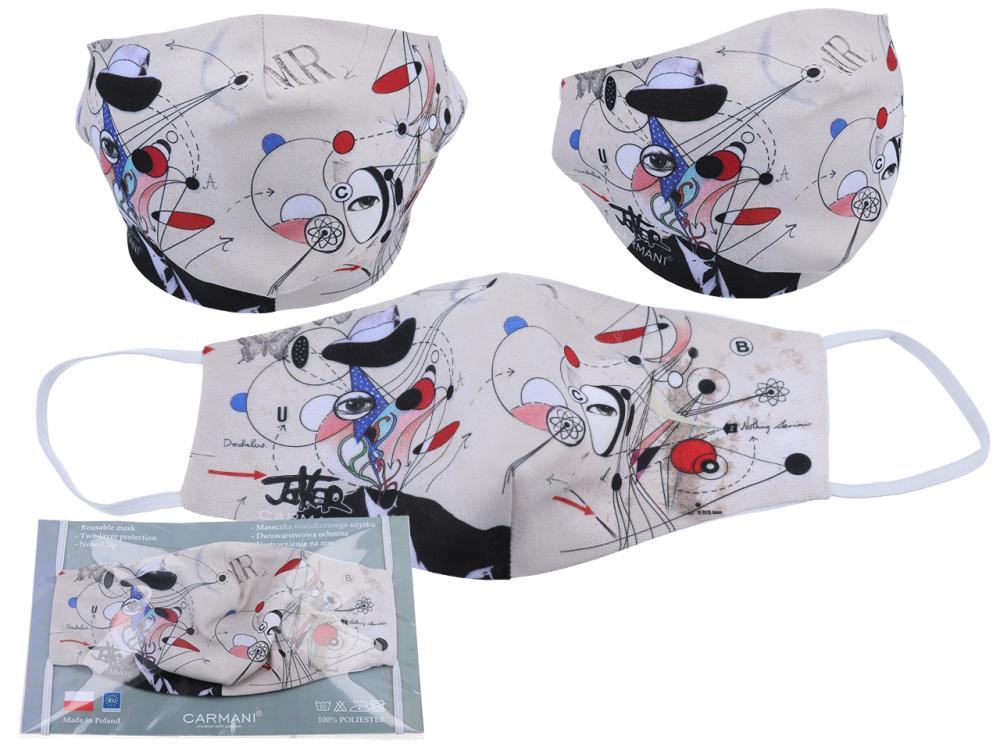 JOVER, Motiv Formen, Stoffmaske, Gesichtsmaske, Carmani®