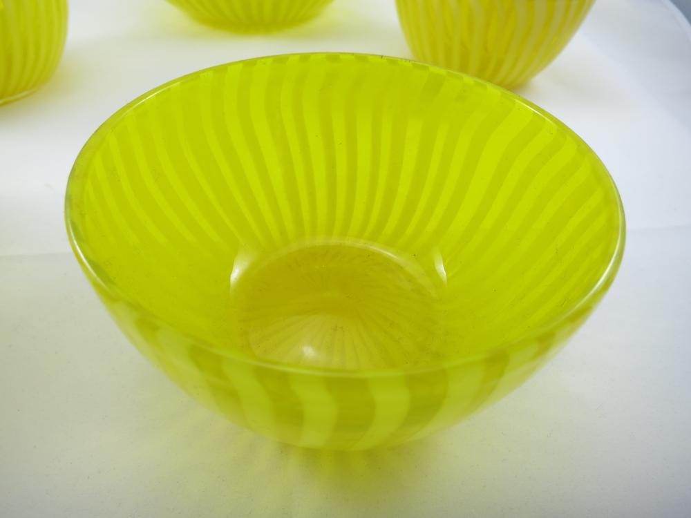 Schüsselset Angelika gelb, 7 teilig, Glasschüssel Set