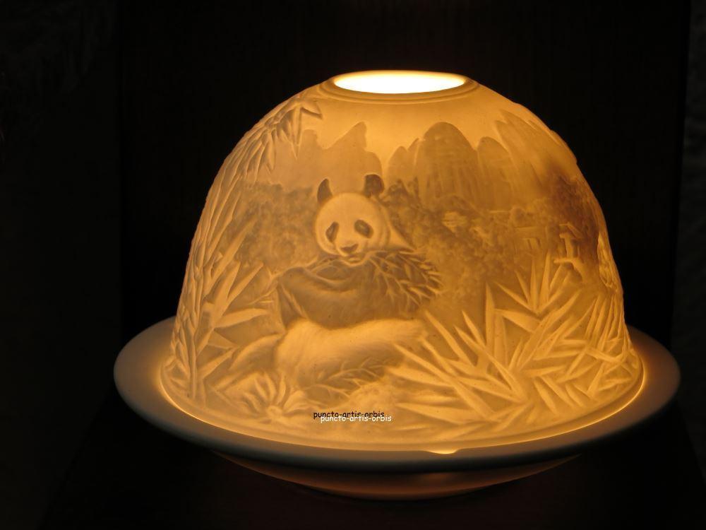 Starlight Windlicht Nr. 118, Panda Bär, Porzellan Windlicht