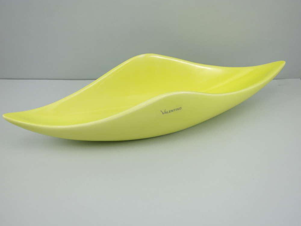 Schale Brema, Länge 40 cm, Farbe gelb