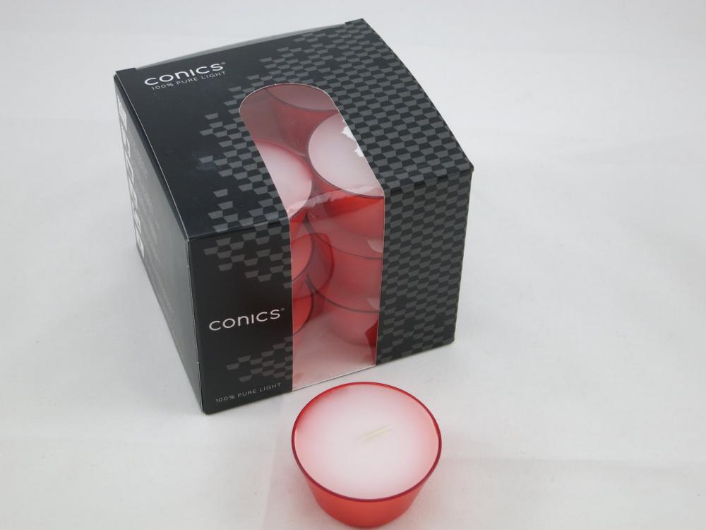 Teelicht Conics®orange, Premium Qualität, Brenndauer ca. 7 Std., Kerzen Wenzel