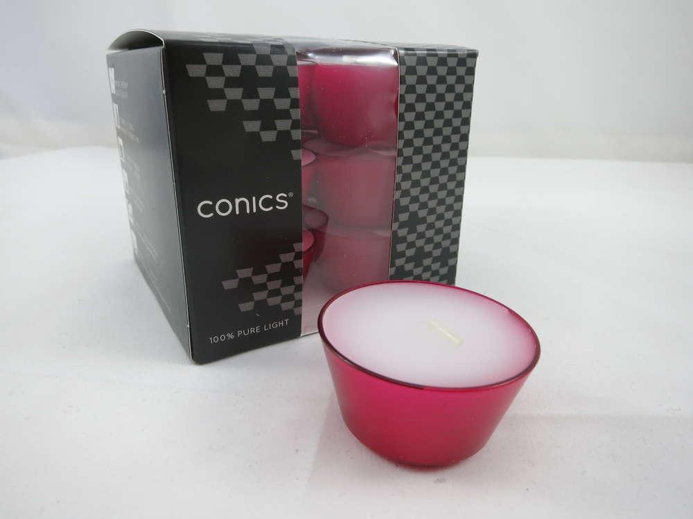 Teelicht Conics® purple, Brenndauer ca. 7 Std. Kerzen Wenzel