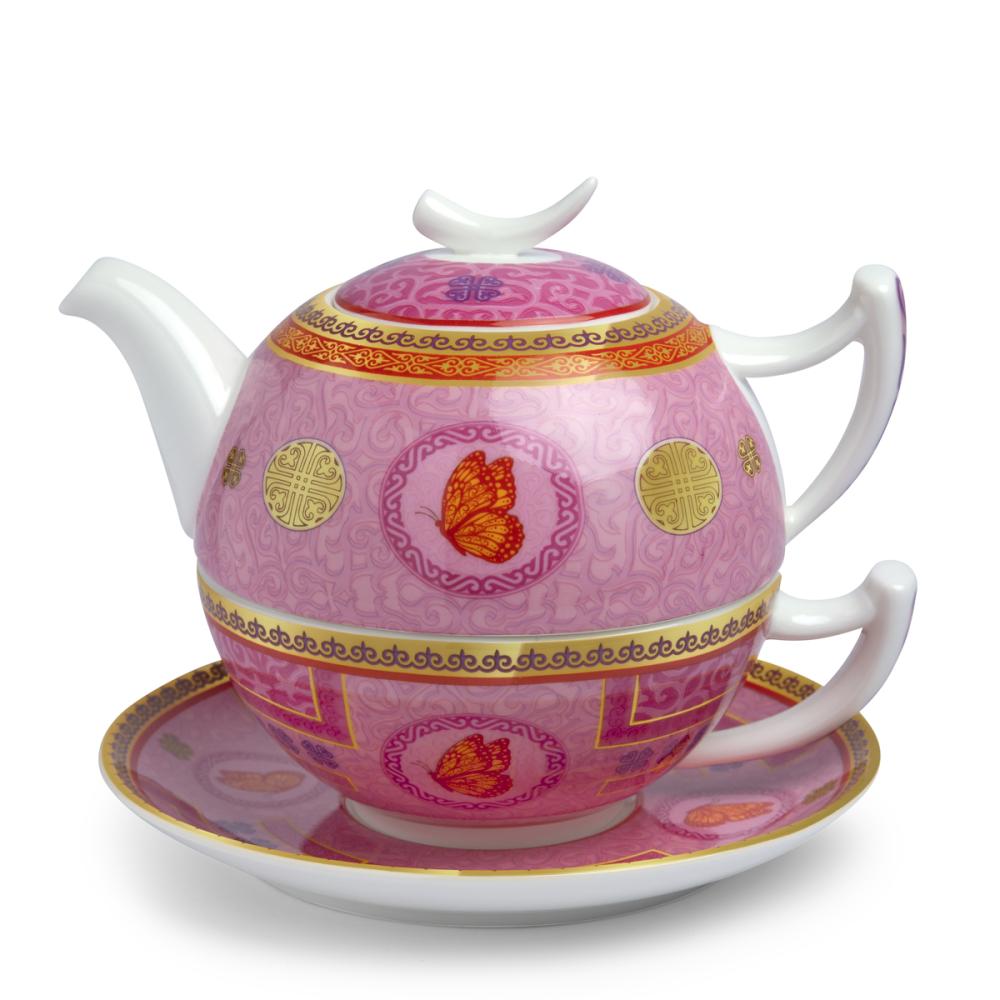 Tea for one, Tilly mit Schmetterling, 4 tlg. Set, TeaLogic