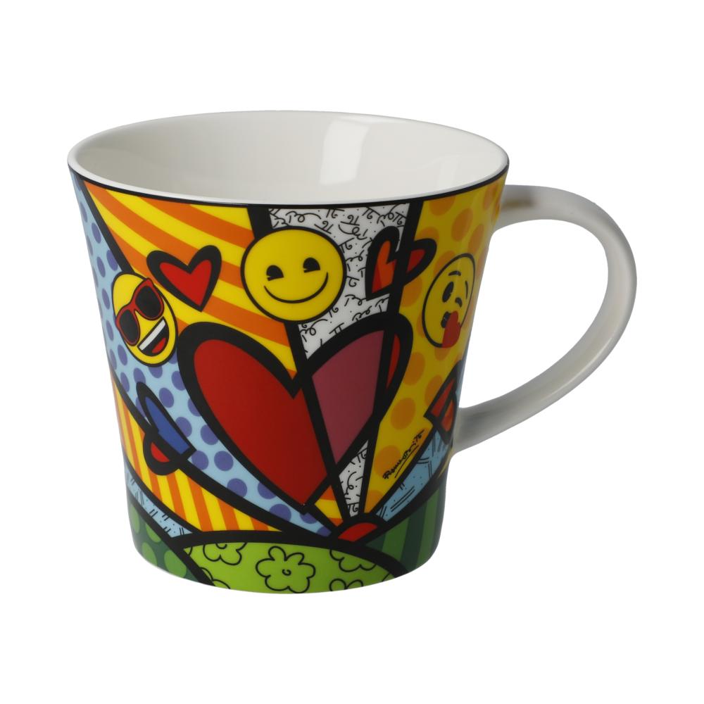 Tasse, Kaffeetasse  A New Day mit Smileys von emoji® BY BRITTO®!