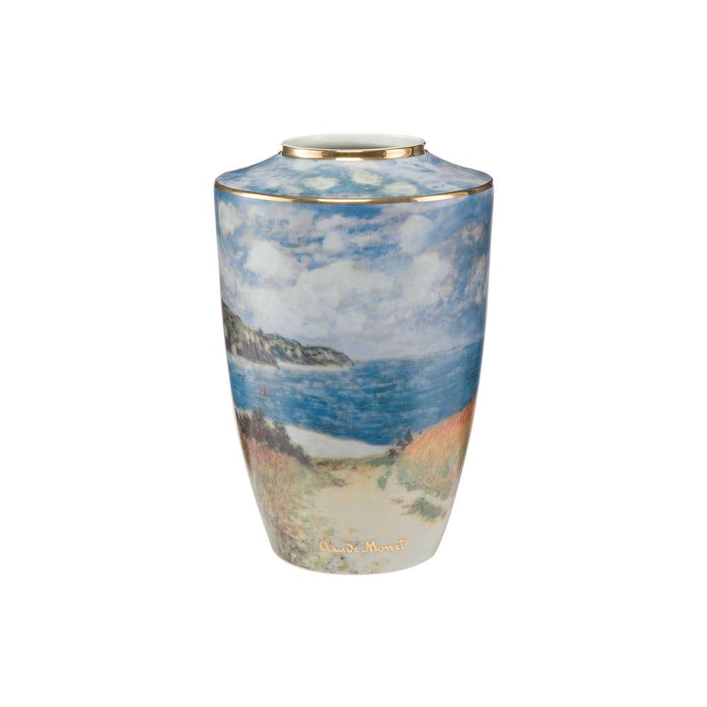 Strandweg Weizenfelder, Vase Höhe 41 cm, Claude Monet, Goebel Porzellan