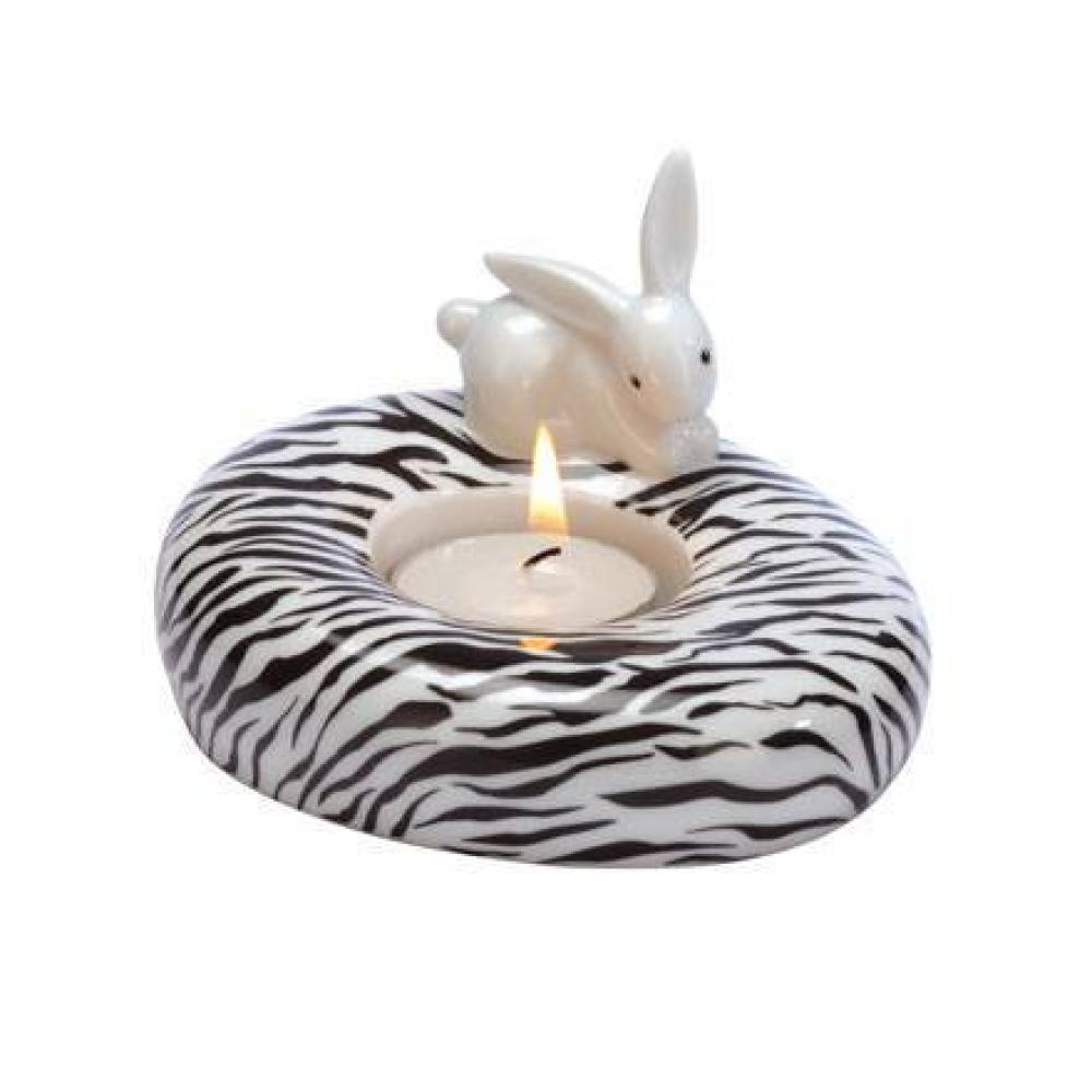 Zebra Bunny, Teelichthalter