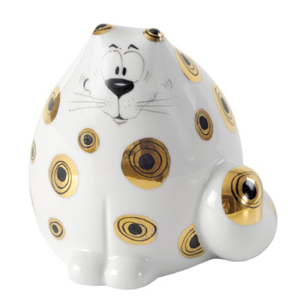 Spardose Sparkater Leo, Adam und Ziege, Goebel Porzellan