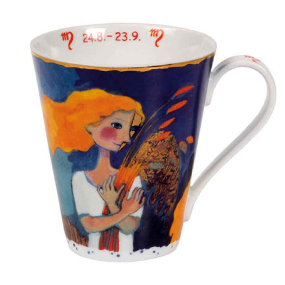 Tasse Künstlerbecher Jungfrau, Rosina Wachtmeister, Goebel Porzellan