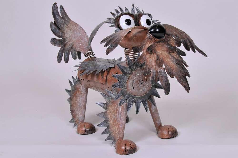 Hund Bandido, L, Höhe 54 cm, Metallfigur, 1407, Medusa