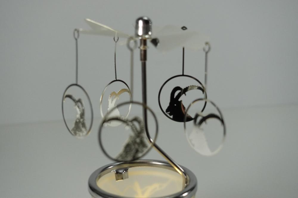 Glas Karussell Steinbock, Glas Karussell Windlicht