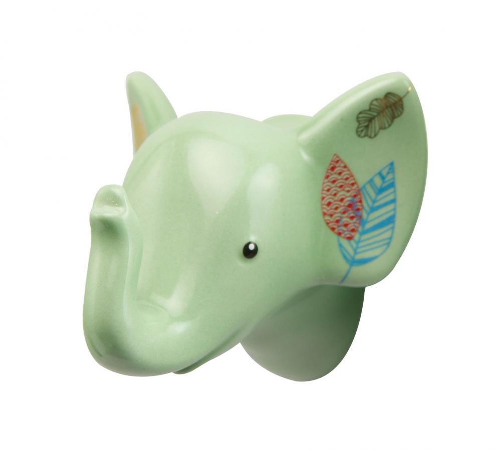 Haken Jungle Elephants, hellgrün, Goebel Porzellan