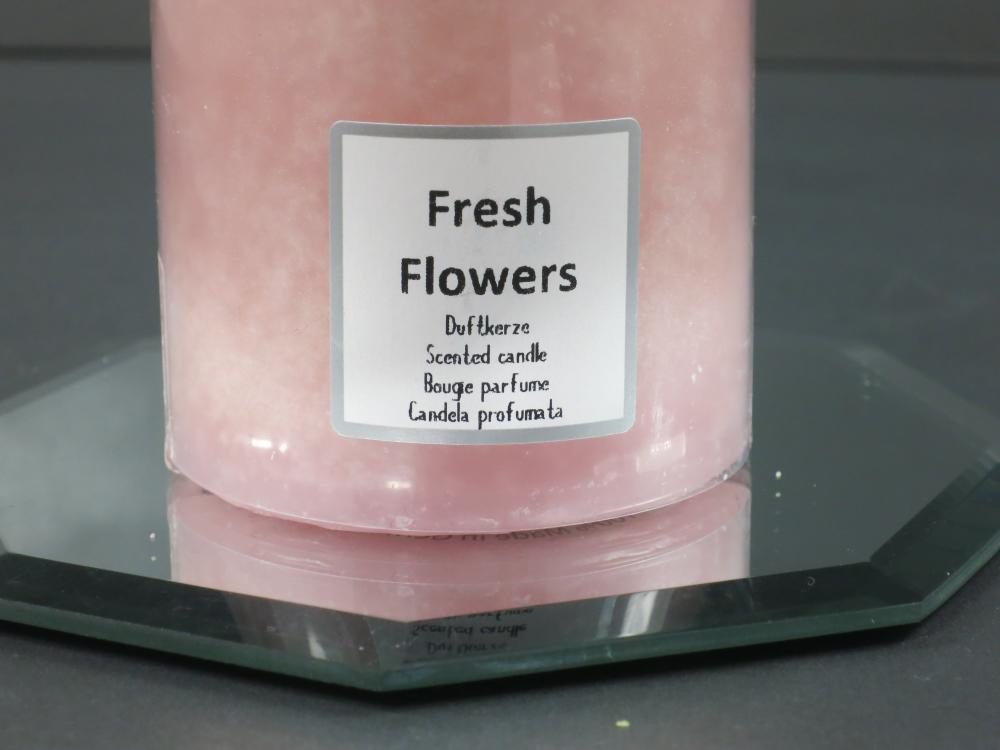 Duftkerze TREND Safe Candle, Duft Fresh Flowers, Farbe antikrosa, Kerzen Wenzel