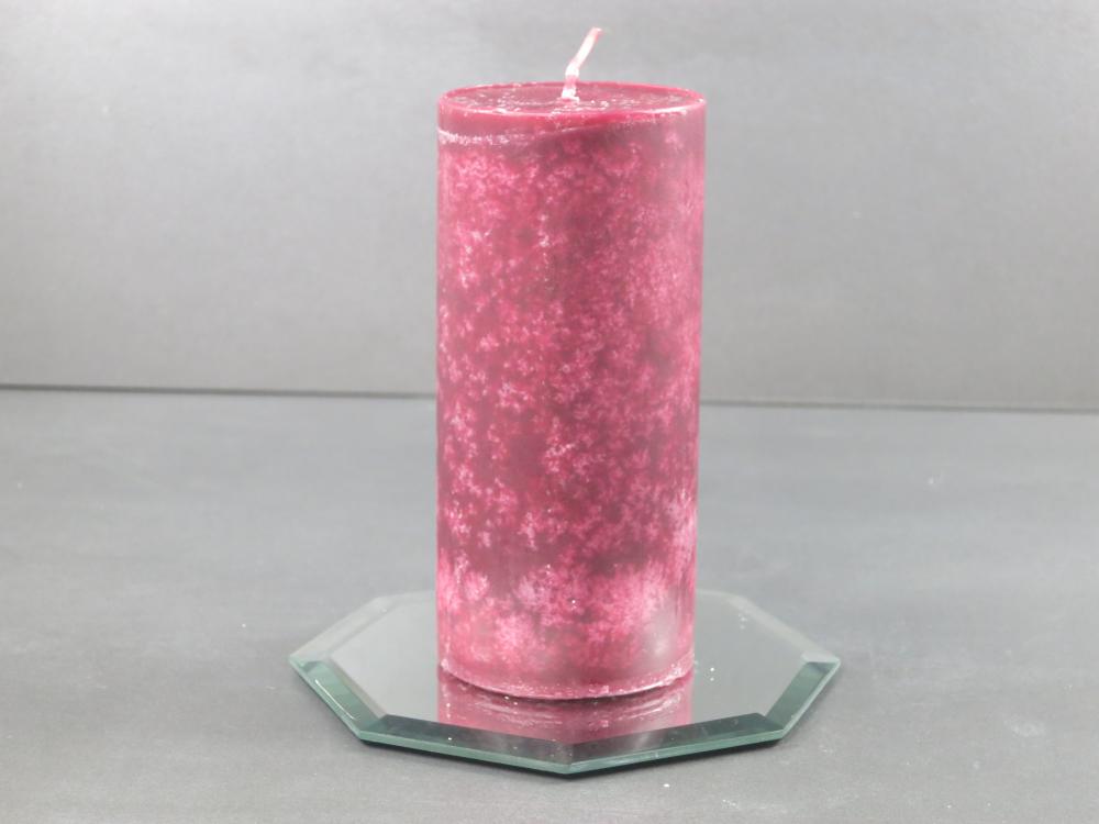 Duftkerze TREND Safe Candle, Duft Spice Mix, Lebkuchen, Farbe altrot, Kerzen Wenzel