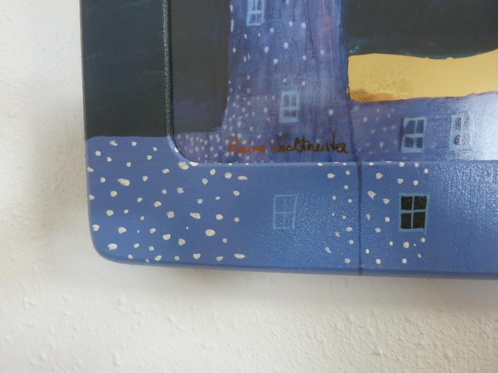 ARIA DELLA LUNA, Porzellanbild Eule,  Rosina Wachtmeister, Goebel Porzellan