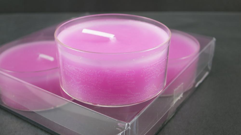 Teelicht MAXI lights 4, Fb. pink, Brenndauer 8-9 Std, Kerzen Wenzel