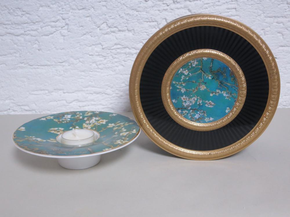 Teelicht Mandelbaum, Vincent van Gogh, Künstlerteelicht, Goebel Porzellan