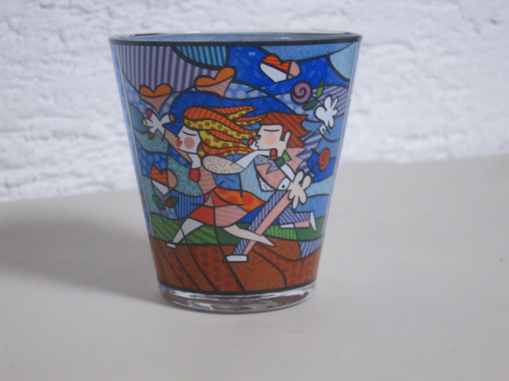 Windlicht Love Blossoms, Blüten der Liebe, Romero Britto